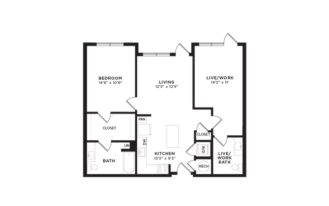 Unit 1-1106 1-1106 floor plan